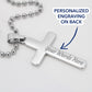Personalized Cross Necklace, gift for best coach