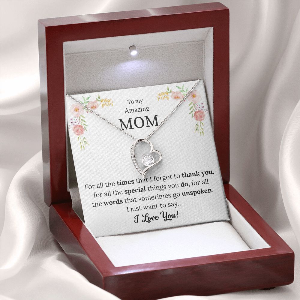 Forever Love necklace, gift for Mother, Mom, For Mother's Day, Christmas, her birthday or any other occasion