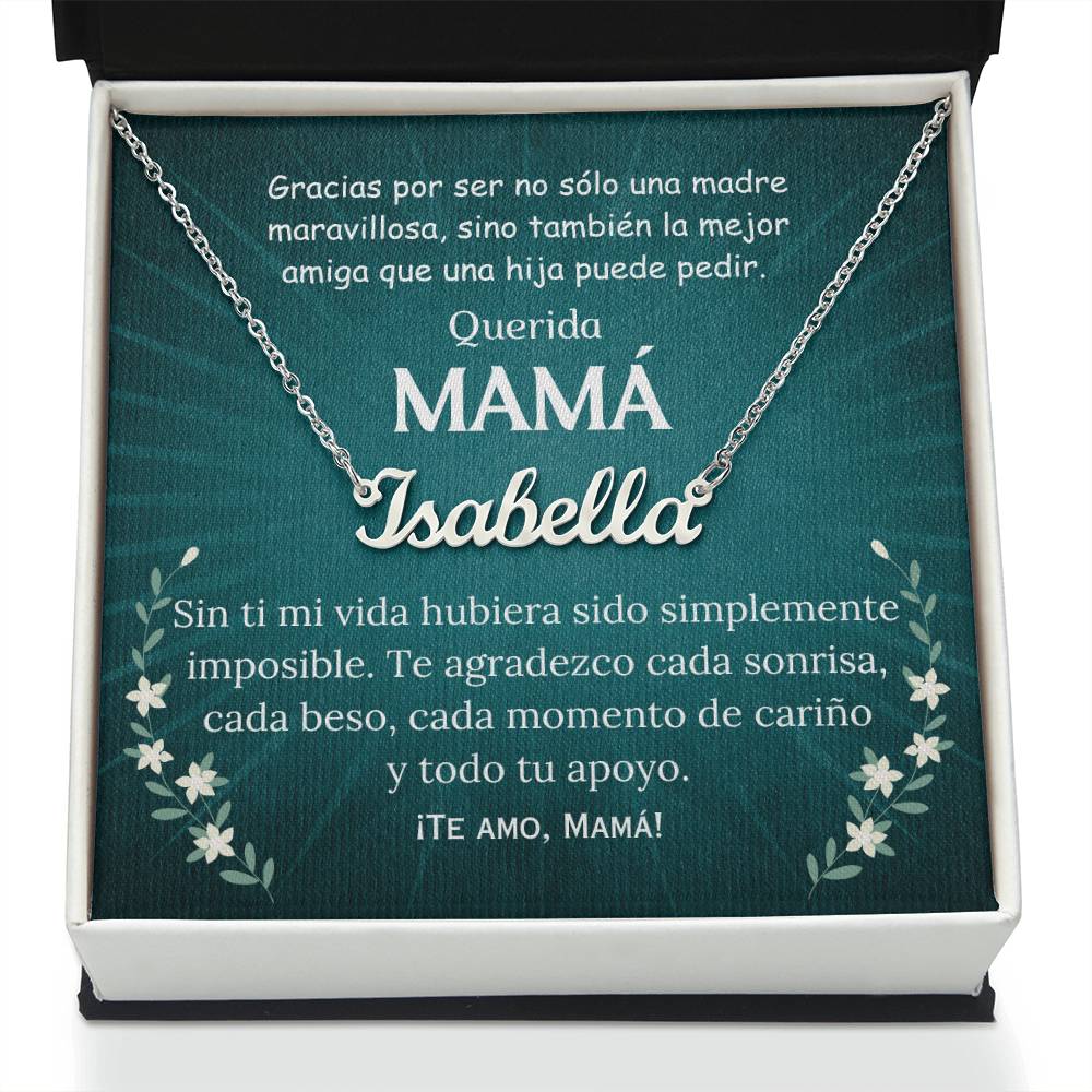 Collar Personalized Name Necklace, regalo para Mamá, madre, mother en su cumpleaños, navidad, christmas