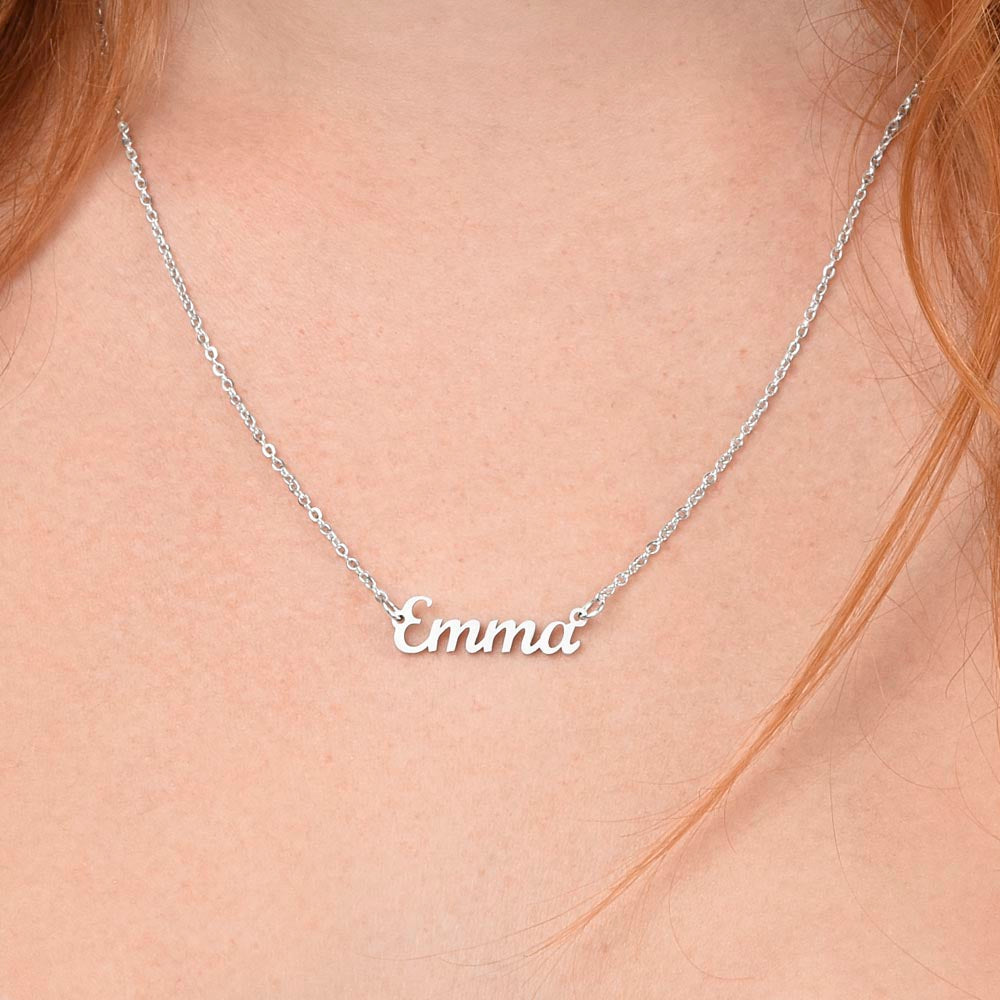 Personalized Name Necklace, gift for coworker, boss, friend on their retirement