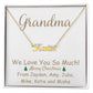 Personalized Name Necklace, Christmas gift for Grandma, Grandmother