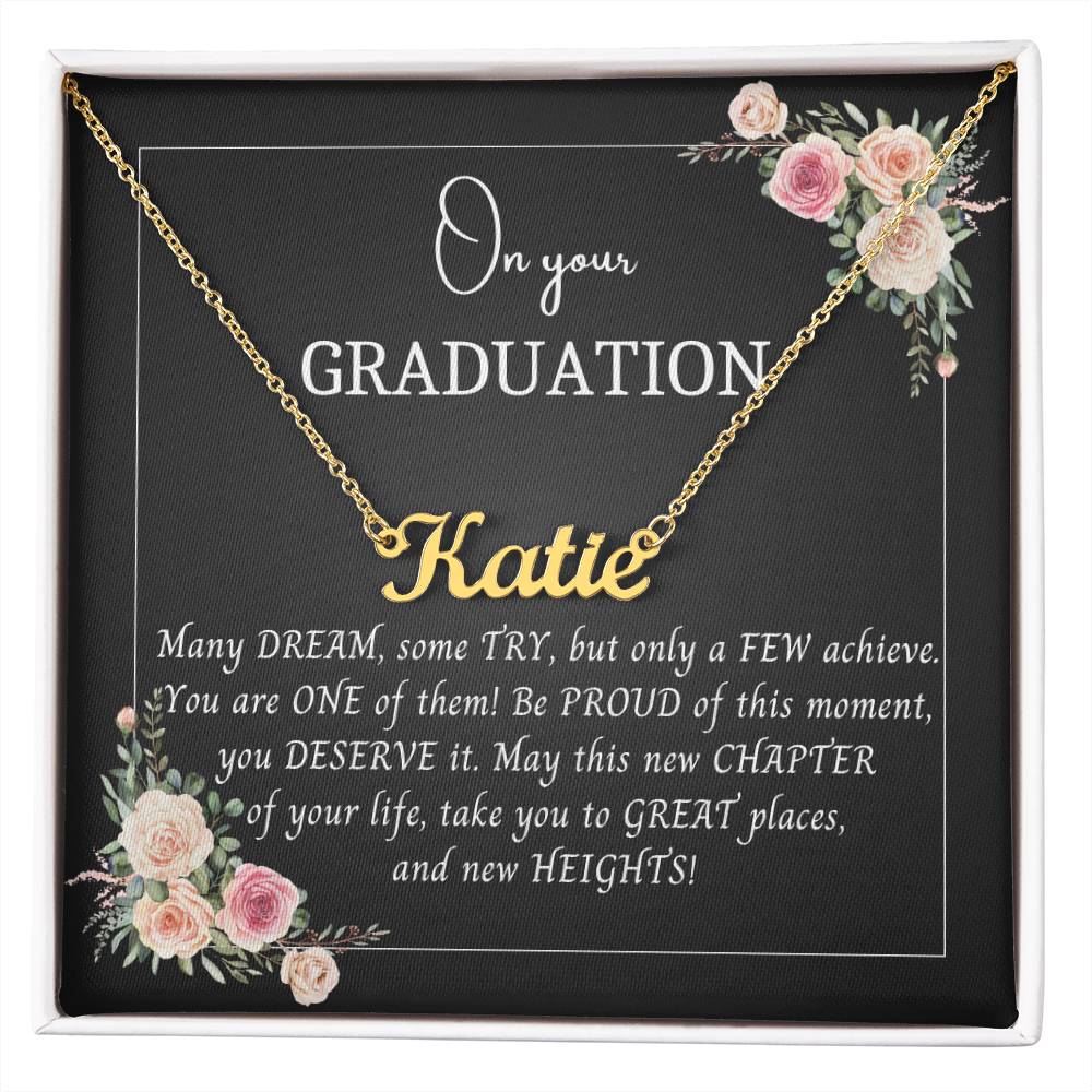 Personalized Name Necklace, Graduation gift for daughter, granddaughter, girl, her, class of 2024