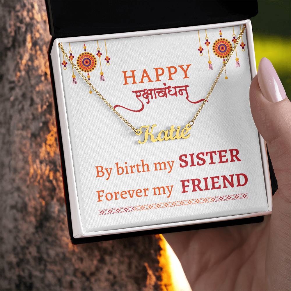 Personalized Name Necklace, rakhsa bandhan gift for sister, rakhi gift, raksha bandhan 2024