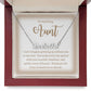 Custom Name necklace, gift for Aunt, on her birthday or any other occasion.