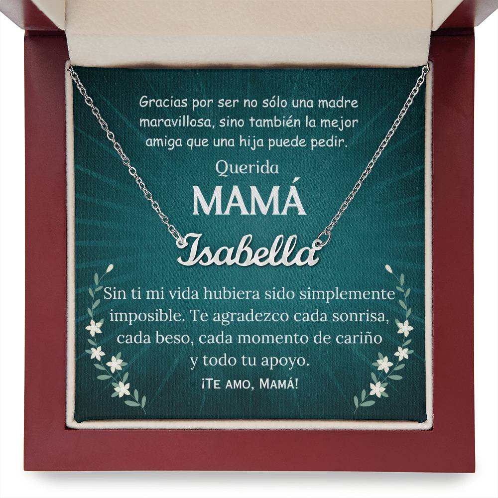 Collar Personalized Name Necklace, regalo para Mamá, madre, mother en su cumpleaños, navidad, christmas