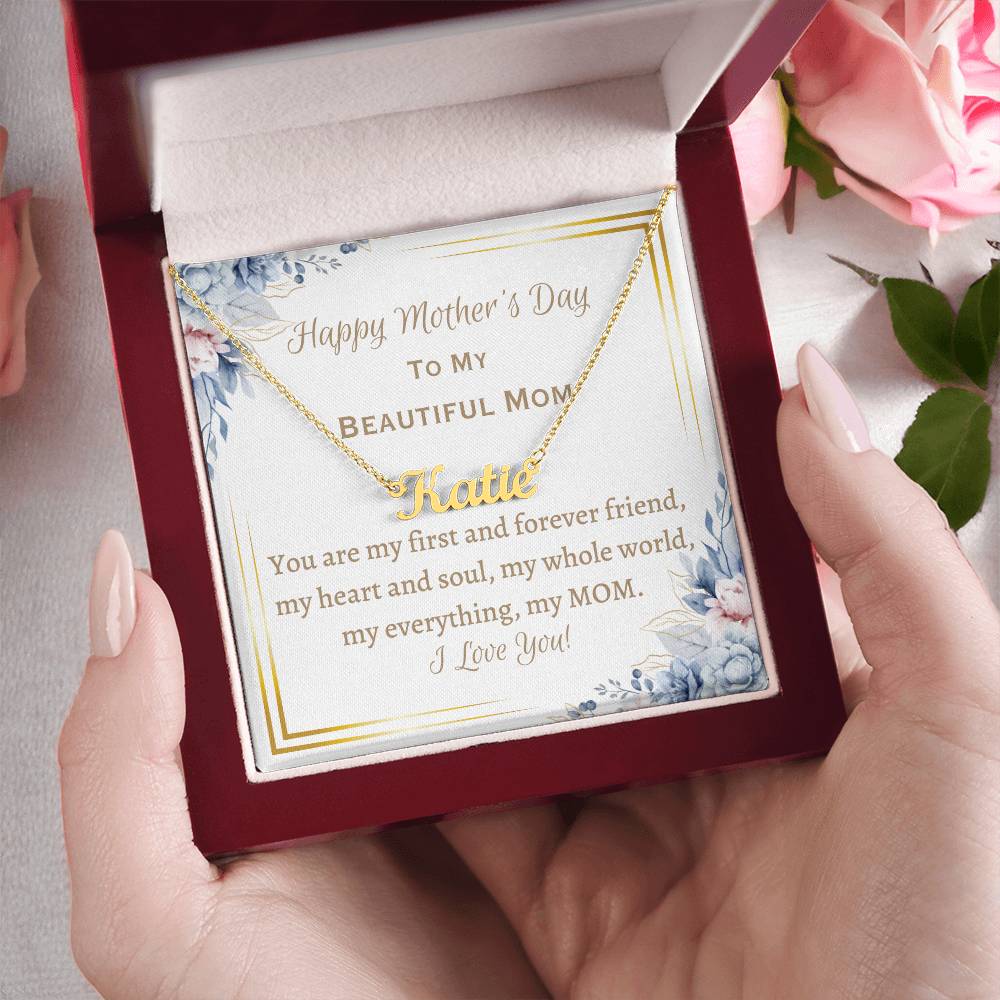 Personalized Name Necklace, gift for Mom on Mother's Day