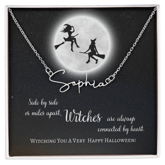 Signature Style Name Necklace, gift for friend, witch friend, best friend, soul sister