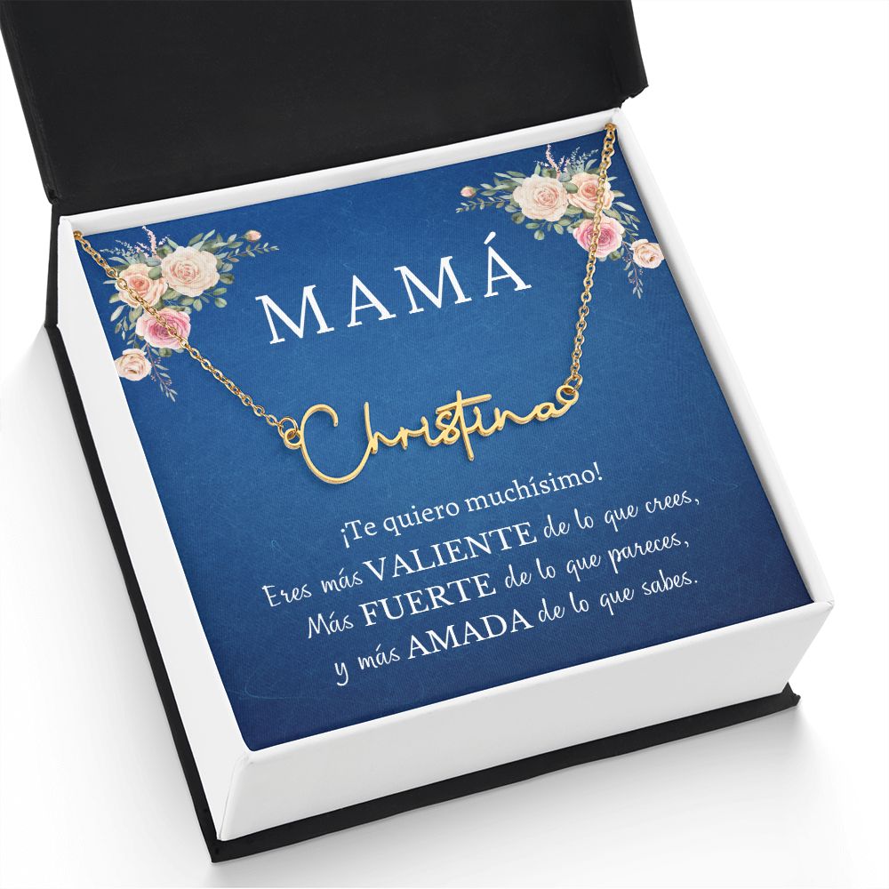 Collar con Nombre personalizado, regalo para mamá en su cumple, día de la madre