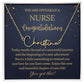 Signature Name Necklace, Graduation gift for Nurse daughter, granddaughter, cousin