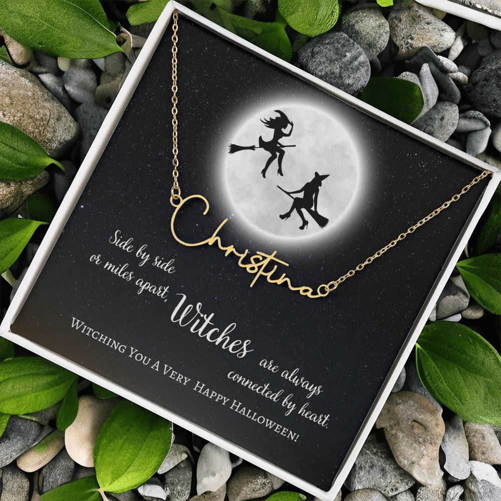 Signature Style Name Necklace, gift for friend, witch friend, best friend, soul sister
