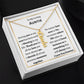Personalized Vertical Name Necklace, gift for auntie on her birthday or any other occasion