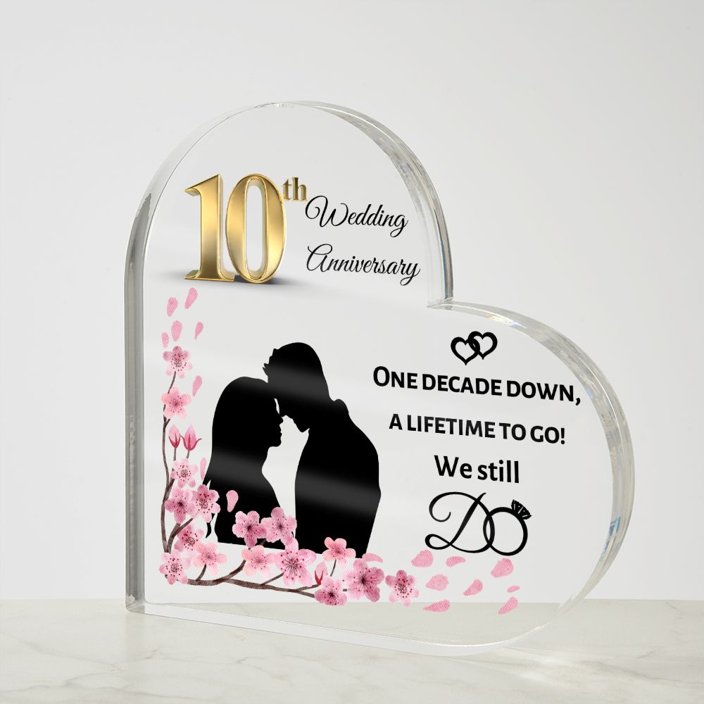 Personalized Happy Anniversary 10th Wedding Gift for Couples - Romantic  Custom Gifts for Him or Her - Wedding Anniversary Date LED Light | CubeBik