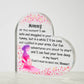 Printed Heart Shaped Acrylic Plaque, gift for to be mom, future mom, pregnant wife on Mother's day, her birthday, baby shower