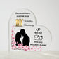 Acrylic Heart Plaque, 10th Wedding anniversary gift for Husband, Wife, Spouse