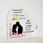 Acrylic Heart Plaque, 10th Wedding anniversary gift for Husband, Wife, Spouse