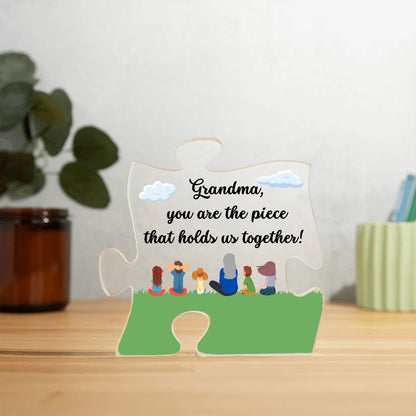 Acrylic Puzzle Plaque, gift for grandma, grandmother for Mother's day, her birthday