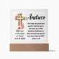 Acrylic Square Plaque, Baptism gift for him or her