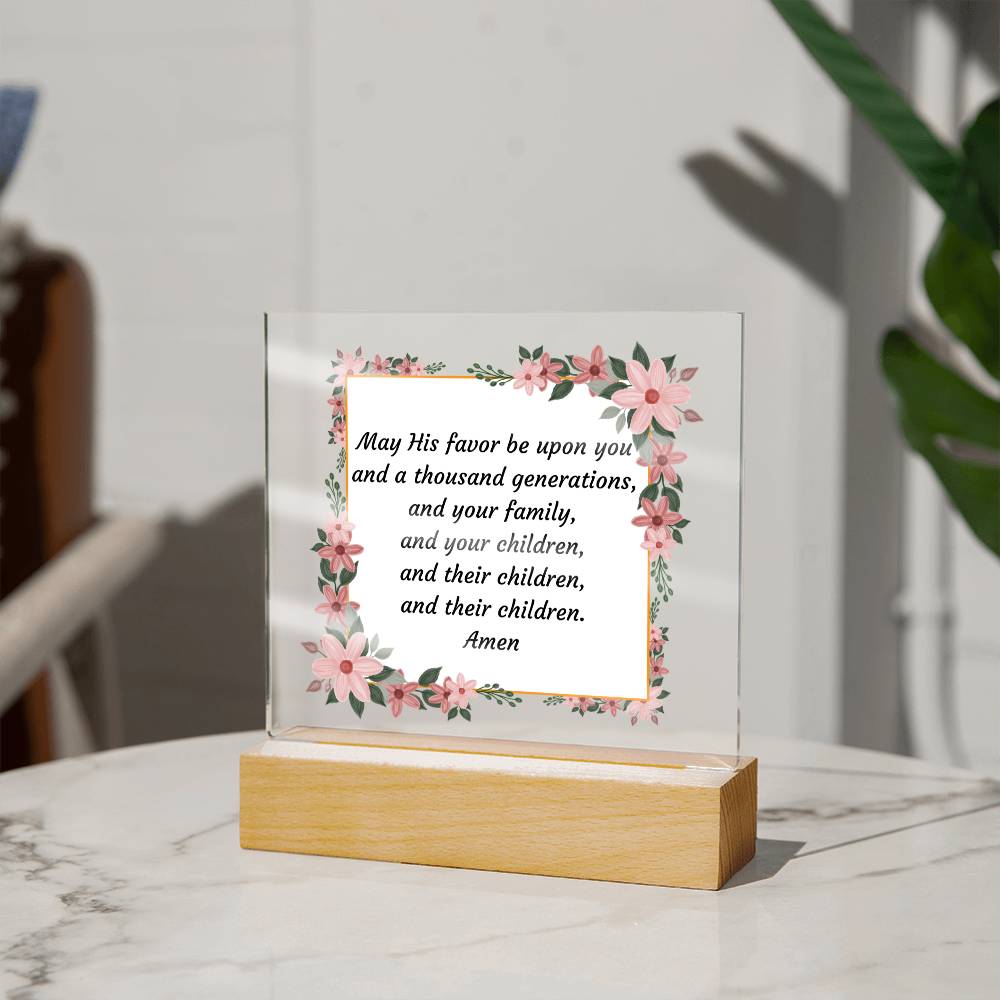 Acrylic Square Plaque, Housewarming gift for friend, coworker, family, newly wed gift