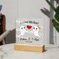 Square Acrylic Plaque, Personalized gift for husband or wife on Halloween