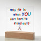 Acrylic square plaque, Autism awareness gift