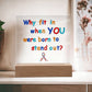 Acrylic square plaque, Autism awareness gift