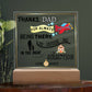 Square Acrylic Plaque, Personalized gift for Dad, Father on his birthday, Thanksgiving, Father's Day, Christmas