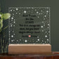 Personalized Acrylic Square Plaque, gift for friend, soul sister, bestie, bffs, at a distance