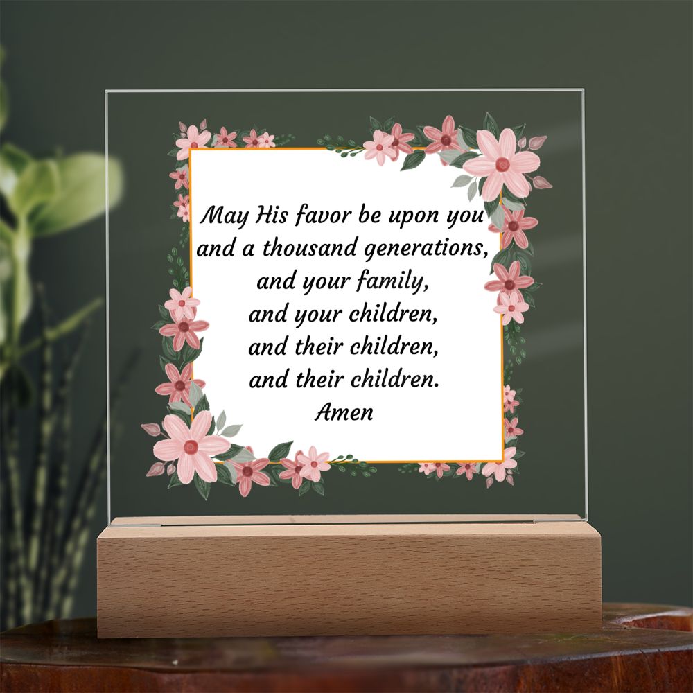 Acrylic Square Plaque, Housewarming gift for friend, coworker, family, newly wed gift