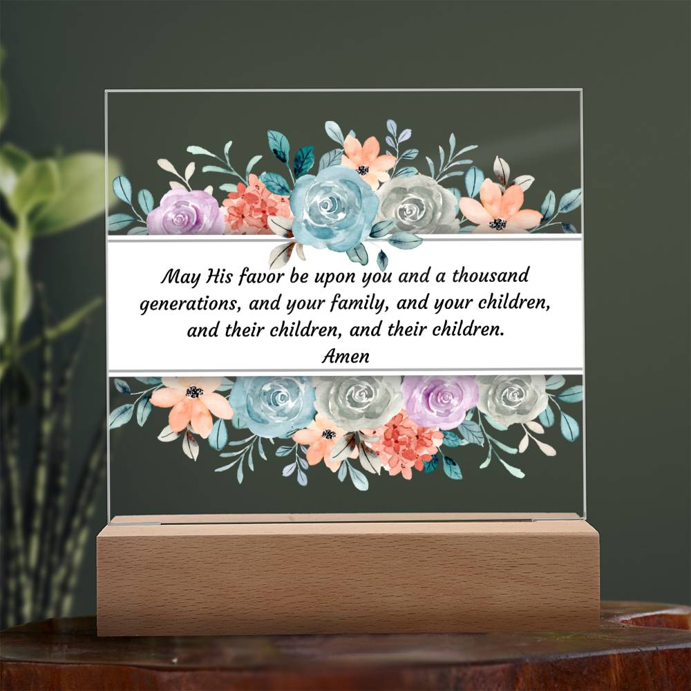 Acrylic Square Plaque, Housewarming gift for friend, coworker, family