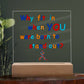 Acrylic square plaque, Autism awareness gift