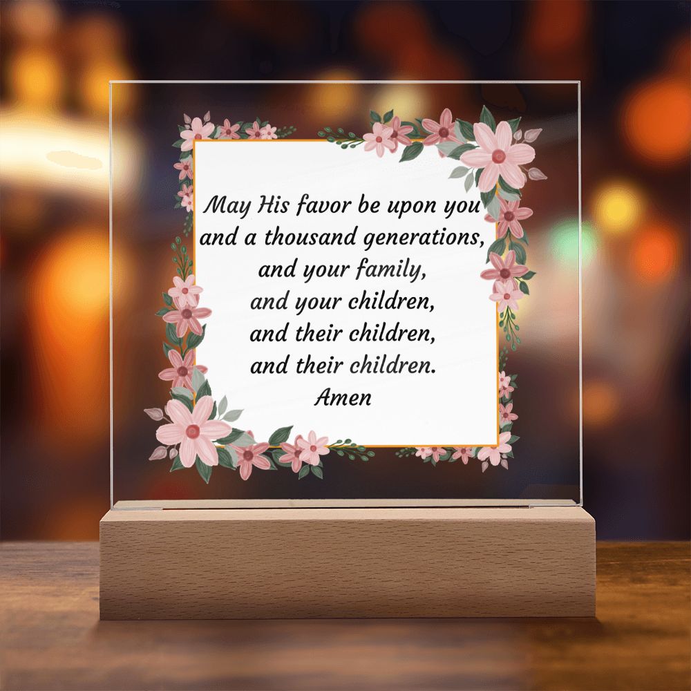 Acrylic Square Plaque, Housewarming gift for friend, coworker, family, newly wed gift