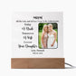 Acrylic Square Plaque, gift for Mom, Mother from bride on her wedding day