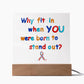 Acrylic square plaque, Autism awareness gift