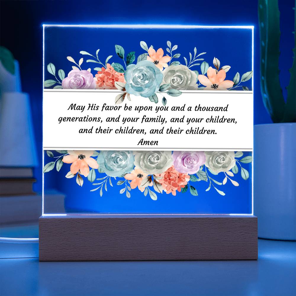 Acrylic Square Plaque, Housewarming gift for friend, coworker, family