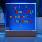 Acrylic square plaque, Autism awareness gift