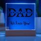 Acrylic Square Plaque, gift for Dad, Father, on Father's Day, his birthday