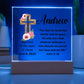 Acrylic Square Plaque, Baptism gift for him or her