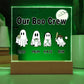 Square Acrylic Plaque, Our Boo Crew, Halloween gift for Family