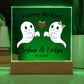 Square Acrylic Plaque, Personalized gift for husband or wife on Halloween