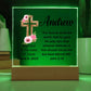 Acrylic Square Plaque, Baptism gift for him or her