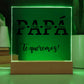 Acrylic Square Plaque, gift for Papá, regalo para Papá, para día del padre, su cumpleaños