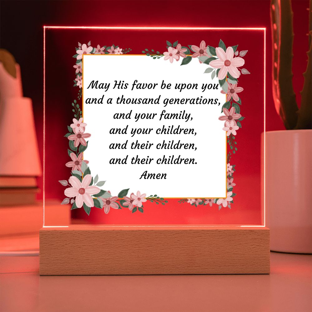 Acrylic Square Plaque, Housewarming gift for friend, coworker, family, newly wed gift