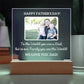 Printed Square Acrylic Plaque with LED, gift for Dad on Father's day, his birthday, Christmas