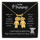 Engraved Kids Charm Necklace, gift for Mommy to be, on baby shower, push gift, birthday, mothers day, Christmas