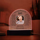 Printed Acrylic Dome Plaque with LED, Personalized Memorial Gift