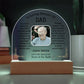 Printed Acrylic Dome Plaque with LED, Personalized Memorial Gift