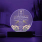 Printed Circle Acrylic Plaque, first Holy Communion gift for boy or girl