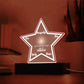 Printed Star Acrylic Plaque, gift for Hanukkah