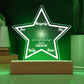 Printed Star Acrylic Plaque, gift for Hanukkah