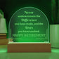 Engraved Domed Acrylic Plaque, Retirement Gift